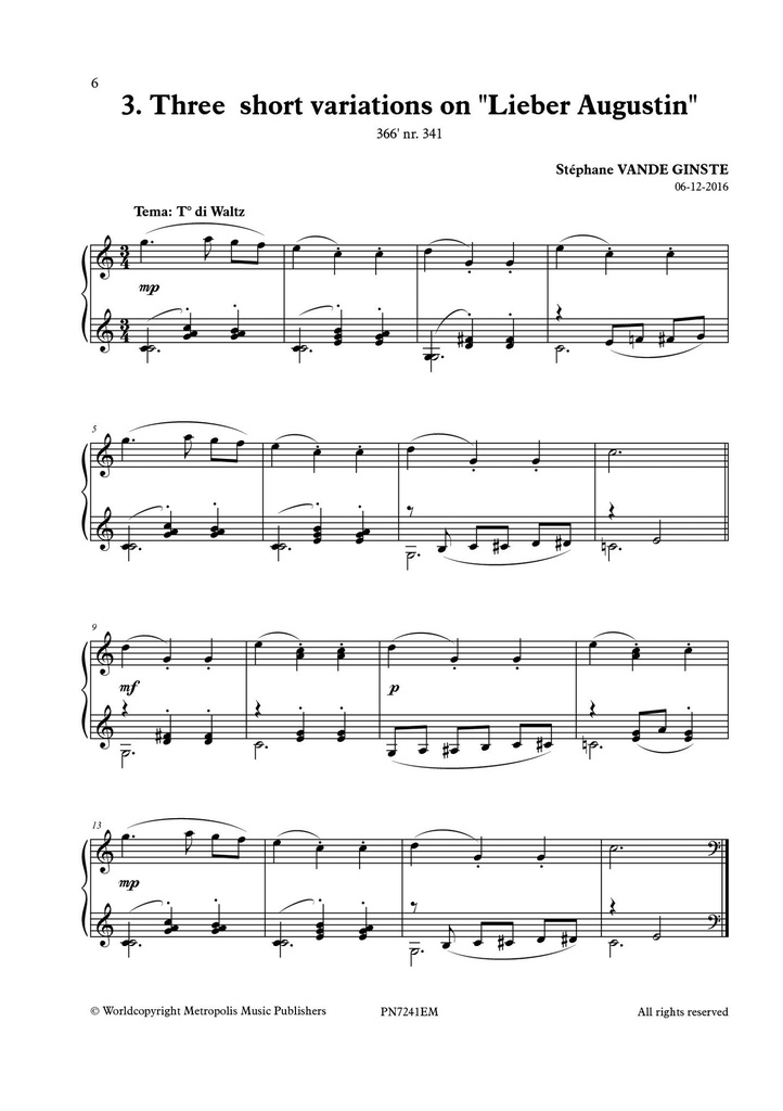 Complete 366' - Book 20 : 4 Themes & Variations