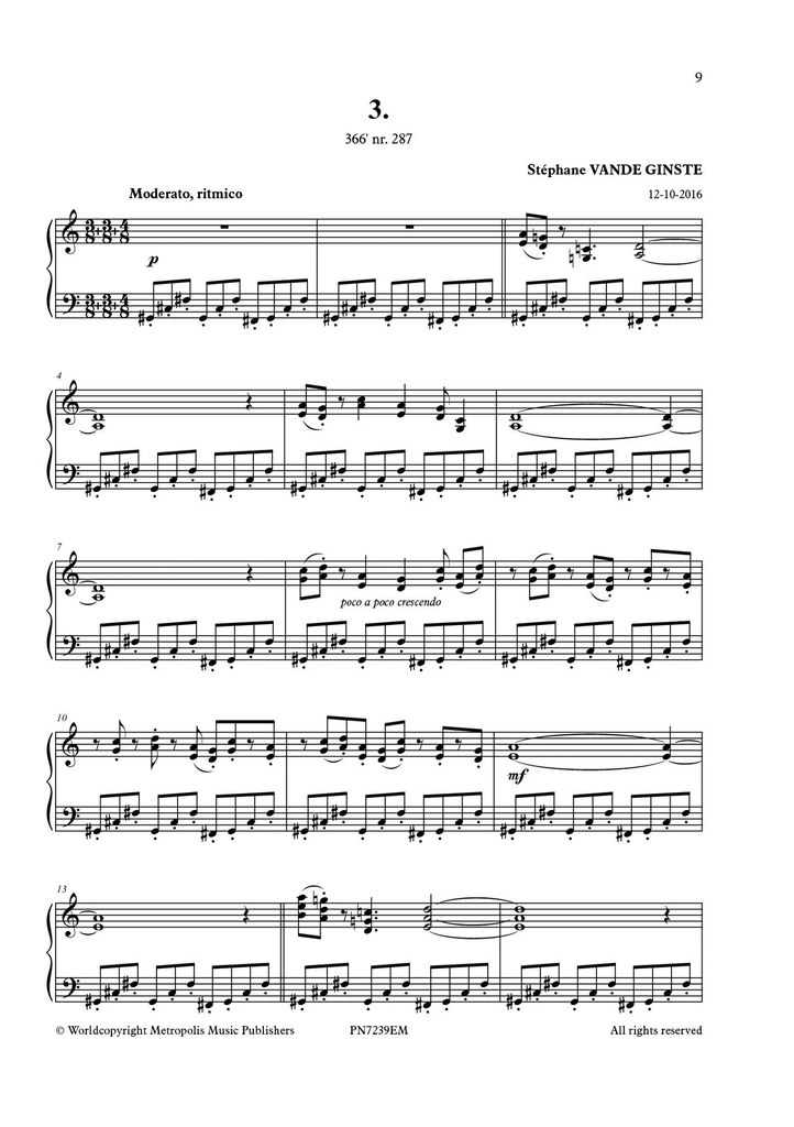 Complete 366' - Book 25 : 10 Etudes Rythmiques