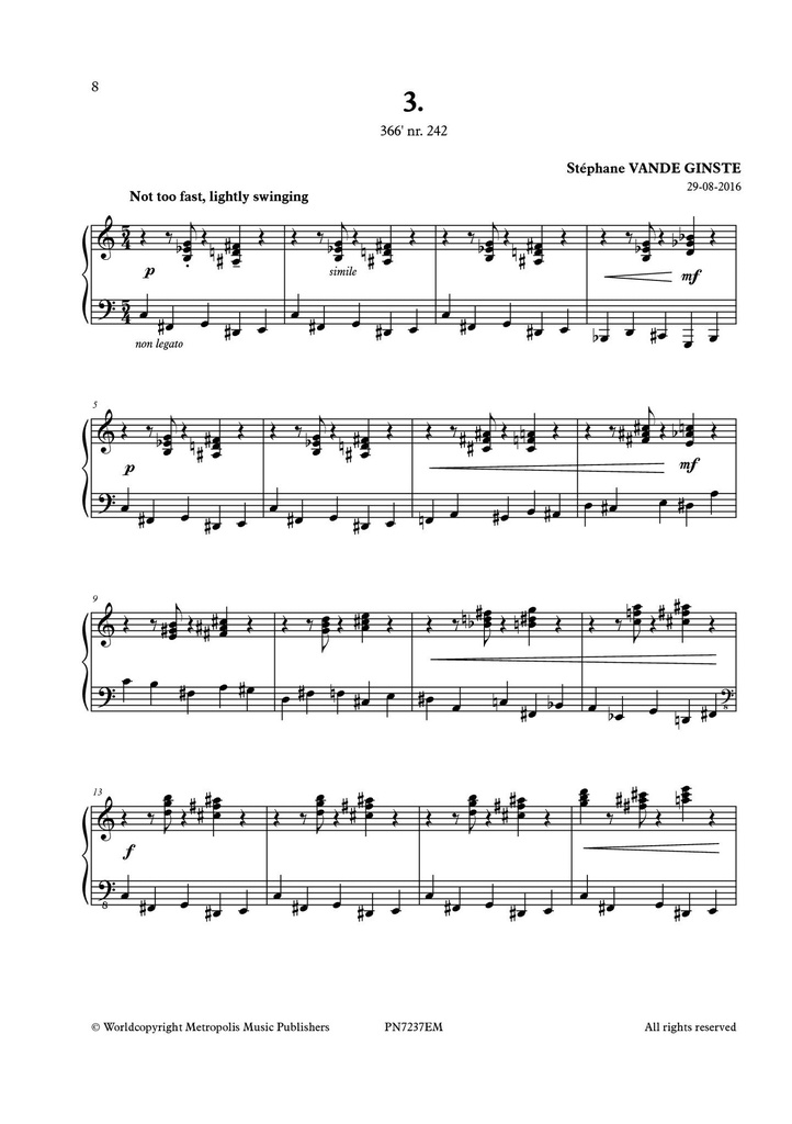 Complete 366' - Book 23 : 3 Studies on Walking Bass