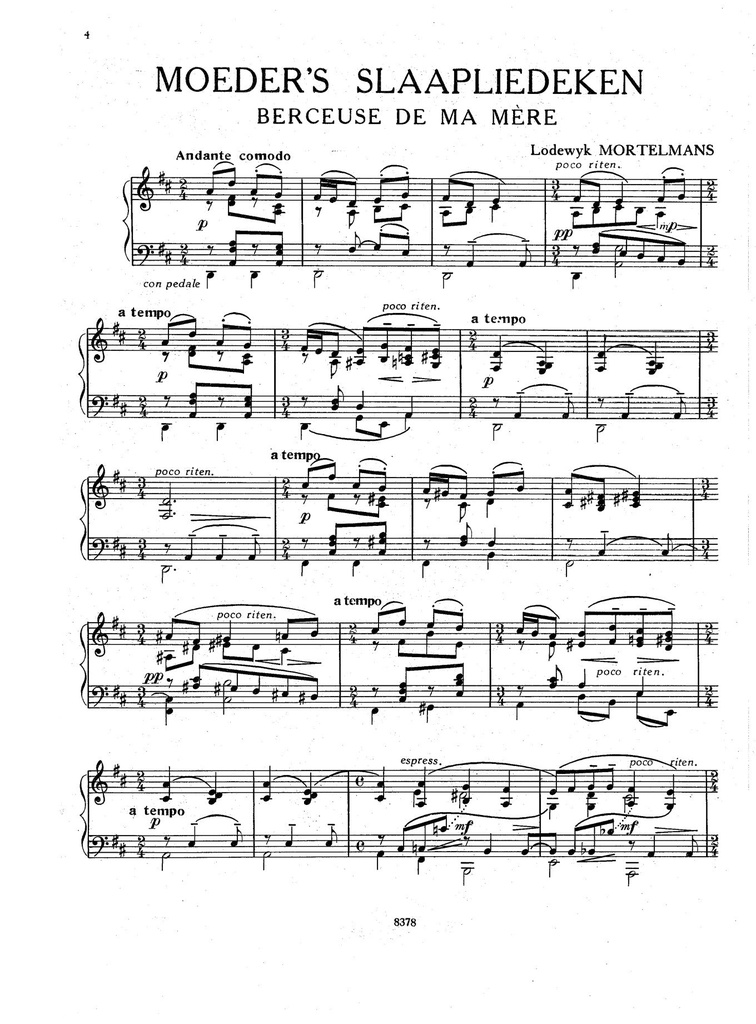 Miniaturen voor Klavier - Deel 1