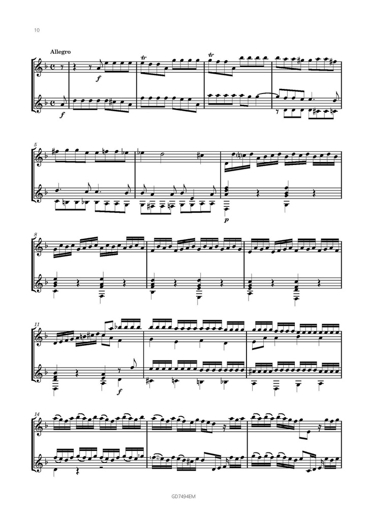 Concerto in D minor, Op.3 No.11 (From l'estro armonico)