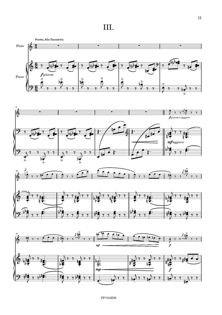 Sonata for Flute and Piano