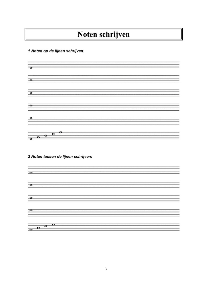 Algemene Muzikale Gehoorvorming voor AMV - L1 (Leerling)