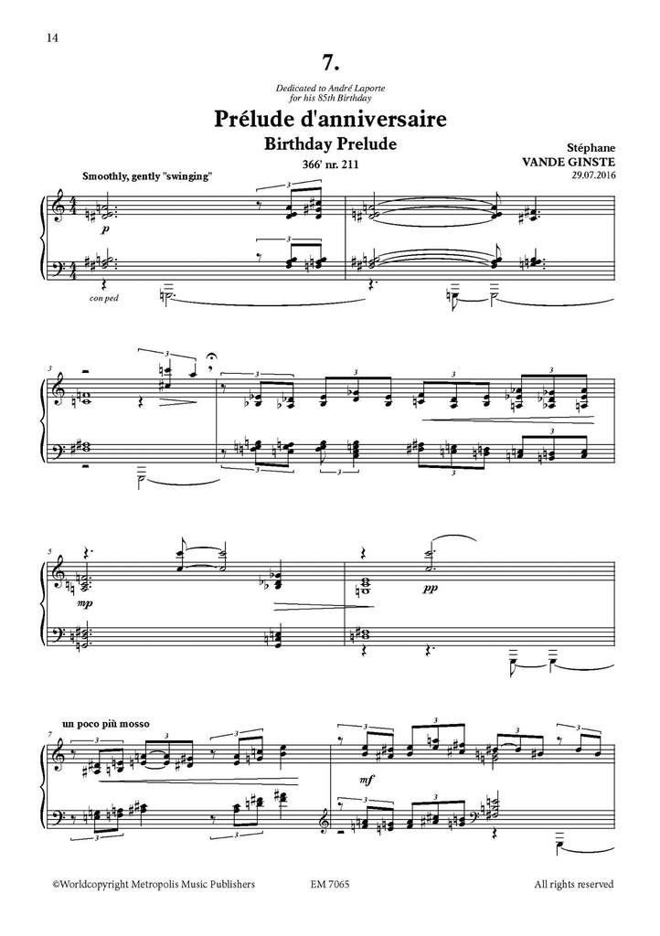 Complete 366' - Book 1 : 12 Preludes