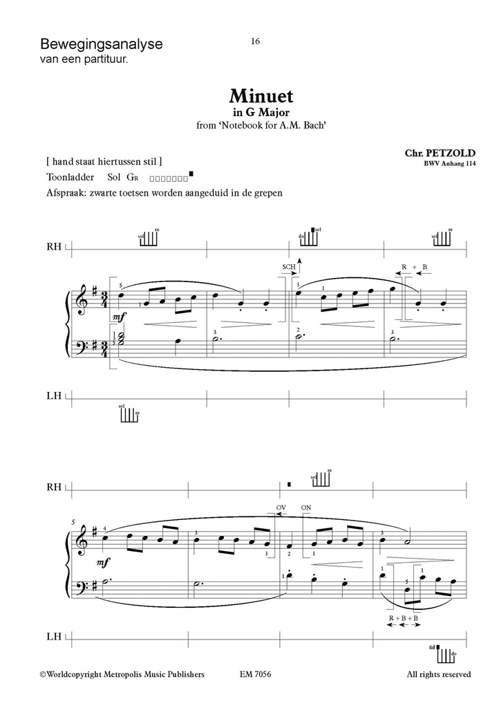 Bewegingspatronen voor de Pianist