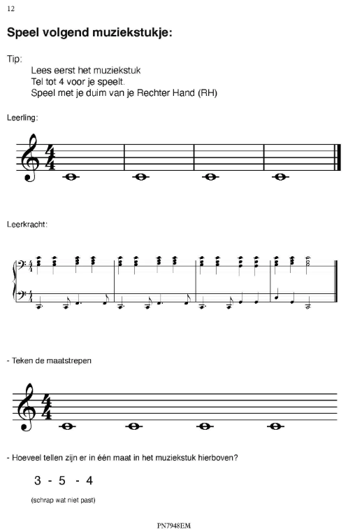 Pianolessen - Boek 1