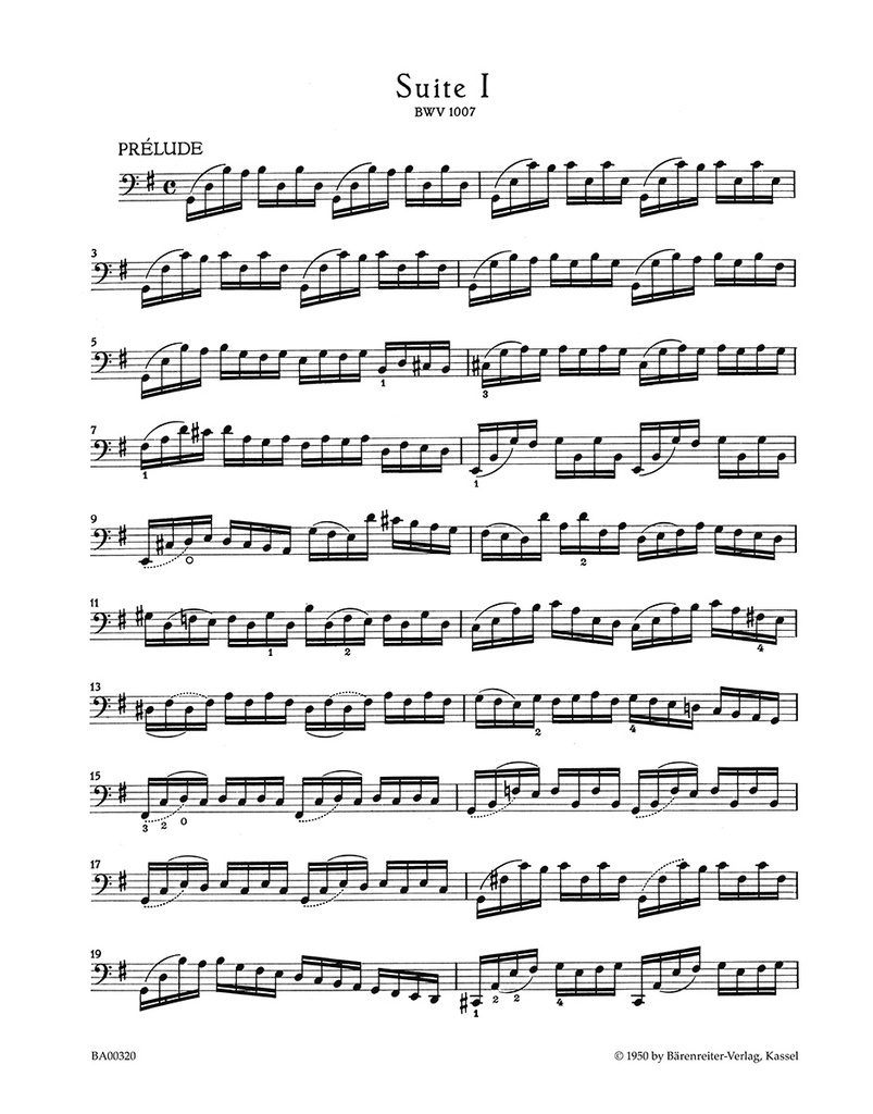 Sechs Suiten BWV 1007-1012
