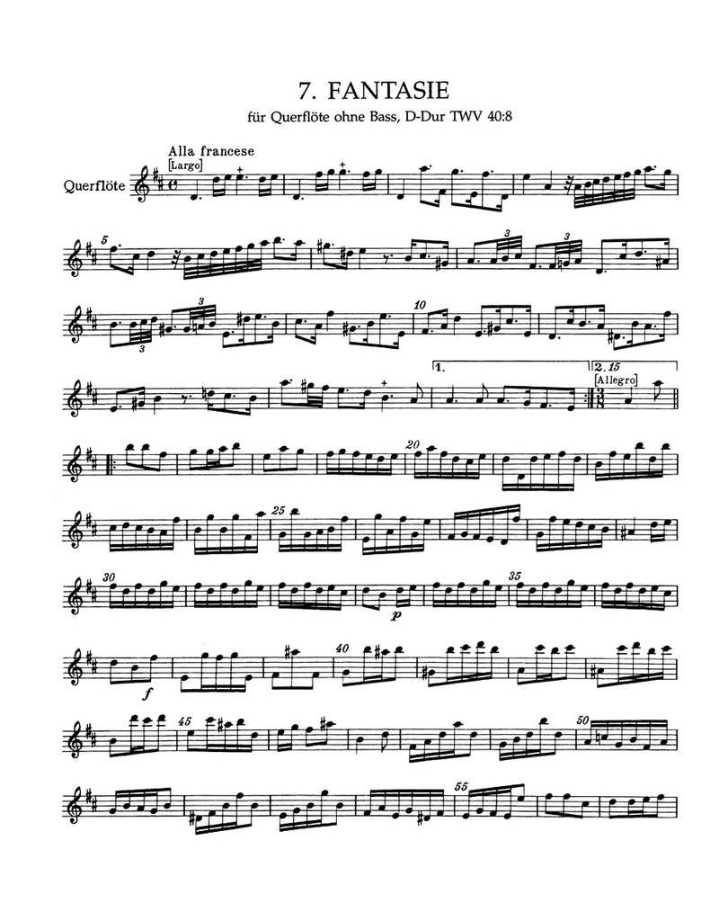 Zwölf Fantasien TWV 40:2-13