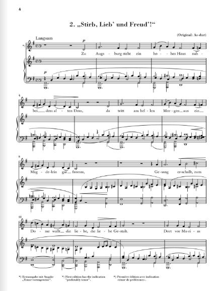 12 Gedichte, Op.35 Liederreihe nach Kerner (Low voice)