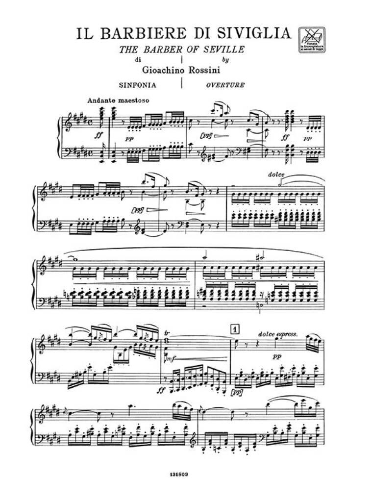 Il Barbiere di Siviglia (Vocal score)