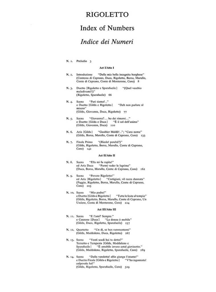 Rigoletto (Critical Edition – Study Score)