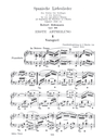 Spanische liebeslieder, Op.138