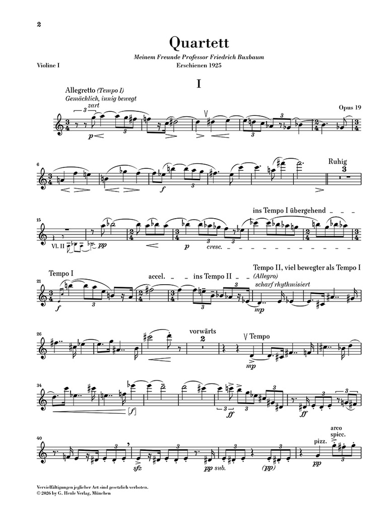String Quartet no. 3 op. 19
