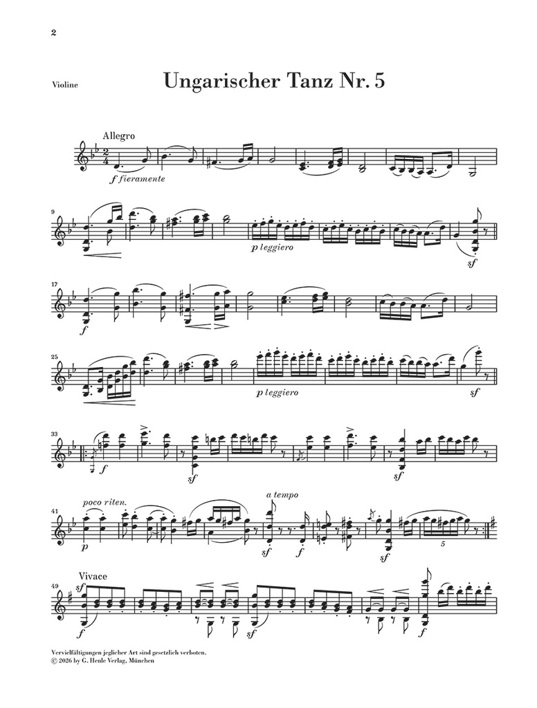 Hungarian Dance no. 5 WoO 1