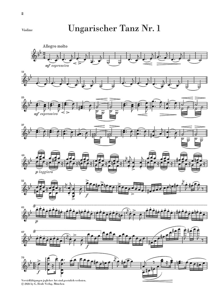 Hungarian Dance no. 1 WoO 1