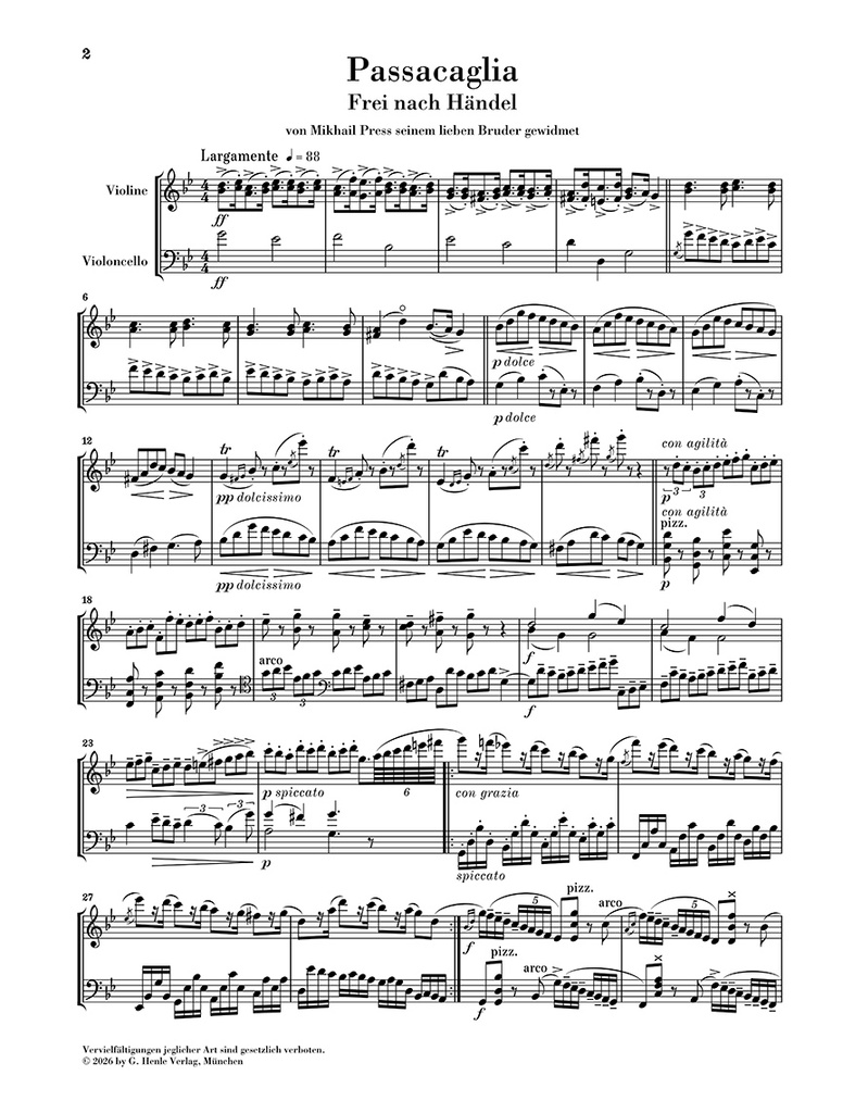 Passacaglia after Handel