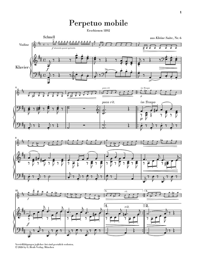 Four Pieces for Violin and Piano