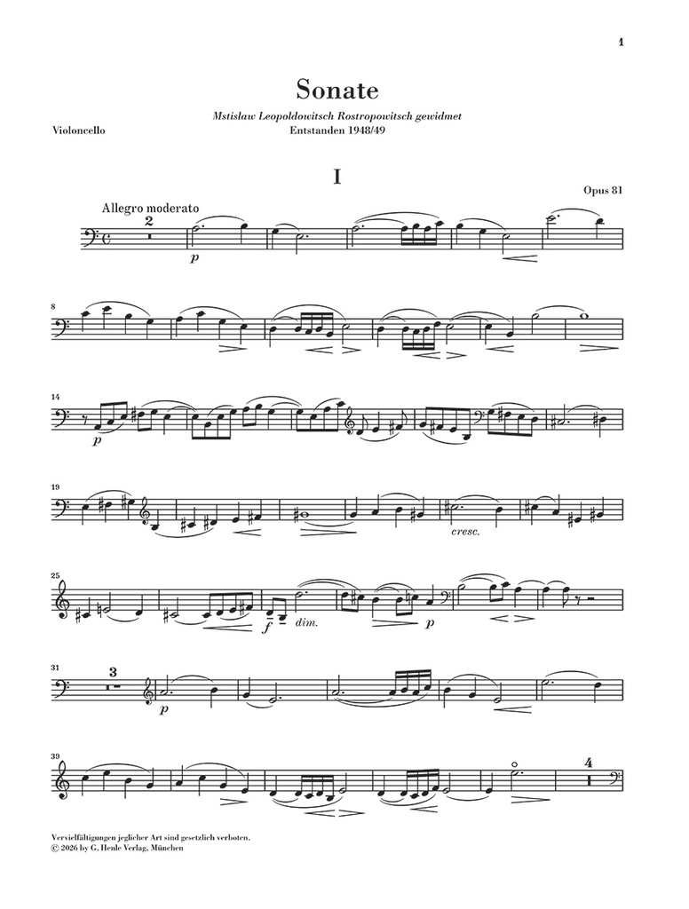 Sonata no. 2 in a minor op. 81