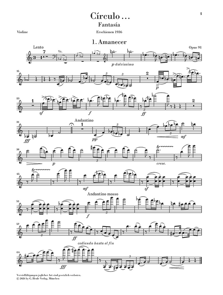 Círculo ... op. 91