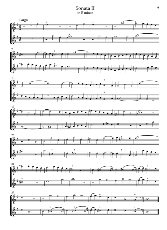 6 Sonatas Op.5, Livre Second