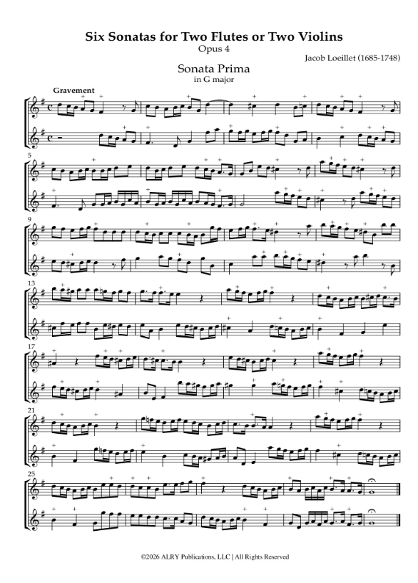 6 Sonatas, Op.4