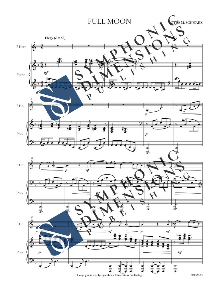 Peter Dorfmayr presents 6 Works for Horn & Piano