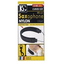 Draagband BG S85SH Nylon XS voor (Gebogen) Sopraansax. (Snap Hook)