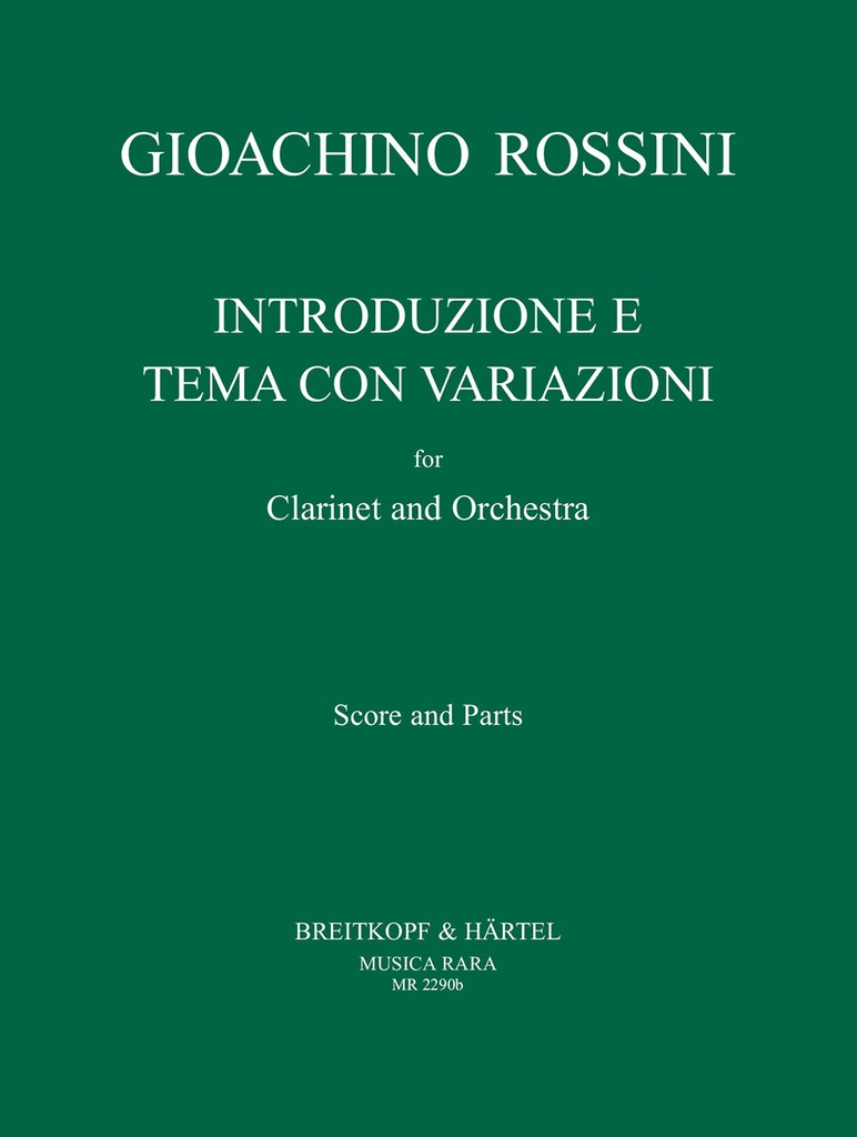 Introduzione e Tema con Variazioni Bb major (Score and parts)