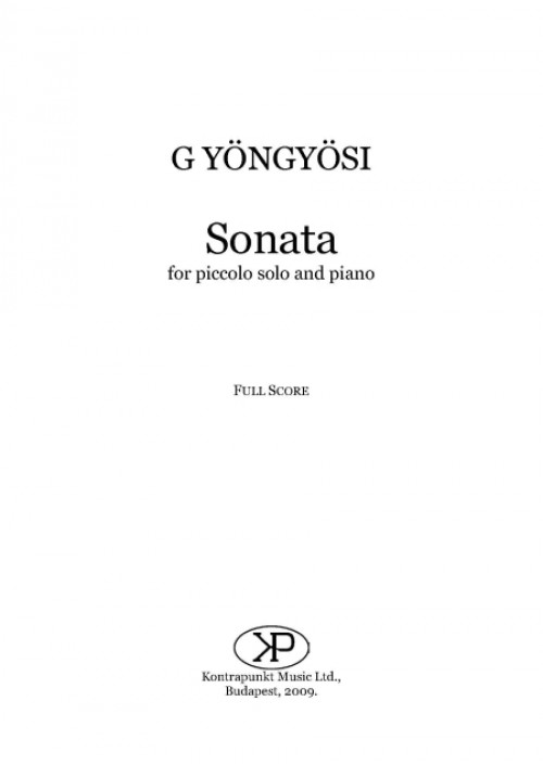 Sonata for Piccolo and Piano