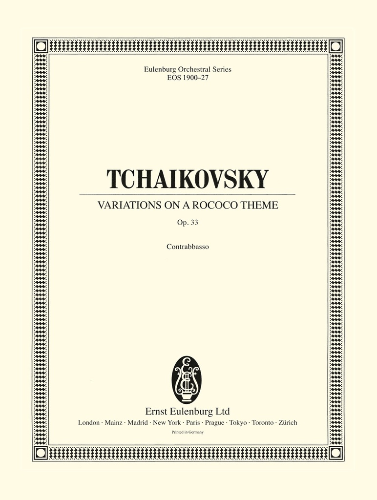 Variations on a Rococo Theme, Op.33 (Double bass)