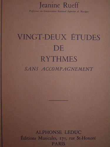 22 Etudes de Rythme