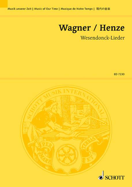 Wesendonck - Lieder (Conductor's and study score)