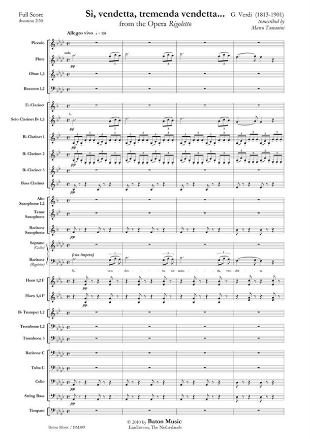 Csardas for Violin & Symphonic Band (Score & parts)