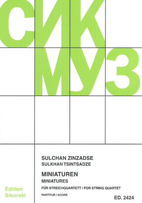 Miniatures for String Quartet (Score)