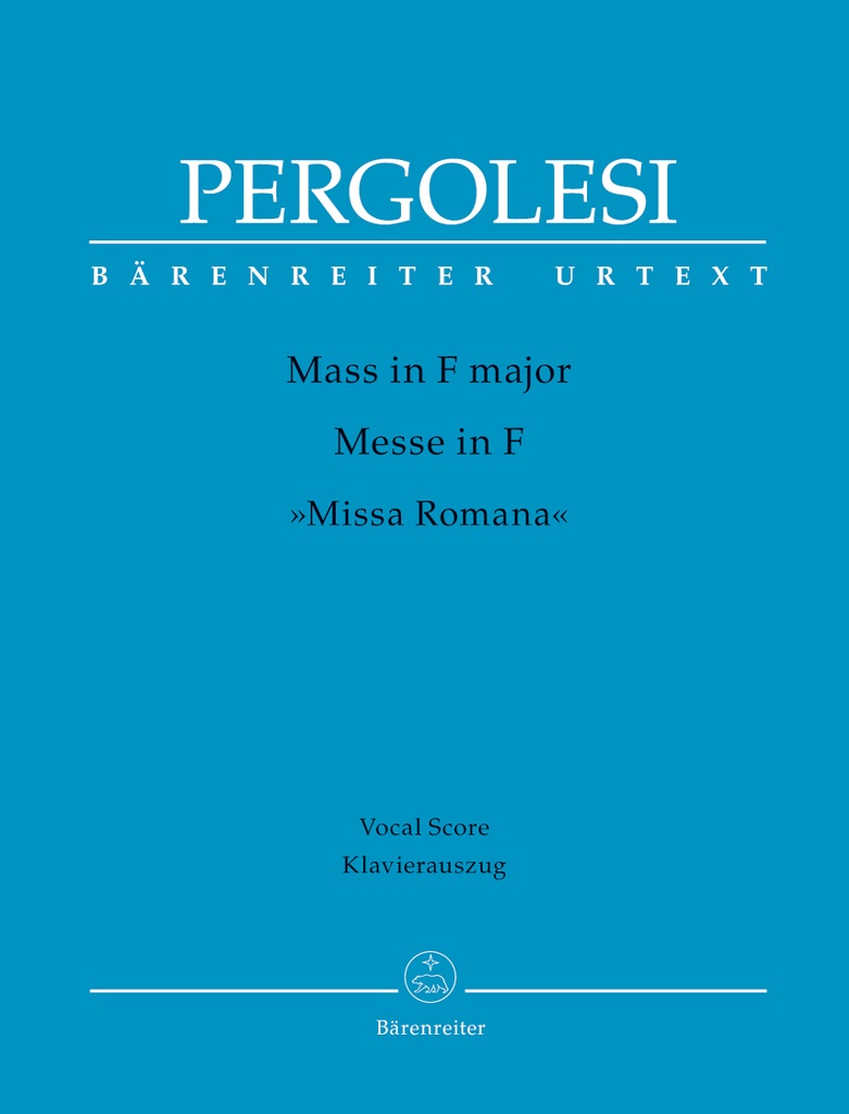 Mass F major 'Missa Romana' (Vocal score)