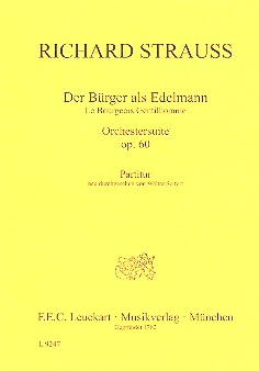 Der Bürger als Edelmann, Orchestersuite (Study score)