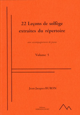 22 Leçons de Solfège Extraites du répertoire (Version professeur) (Solfège - Vol.5)