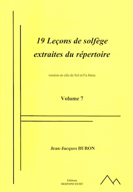 19 Leçons de Solfège Extraites du Répertoire en Clés de sol et Fa Mélangées