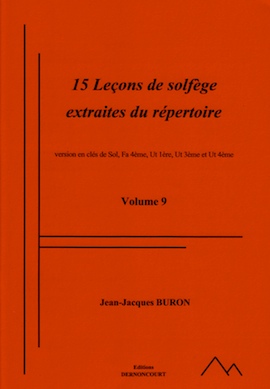 15 Leçons de Solfège Extraites du répertoire en 5 Clés Mélangées (Vol.9)