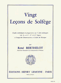 20 Leçons de solfège en 5 clés sans accompagnement
