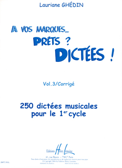 A vos marques.. Prêts ? Dictées ! - Vol.3 Corrigés
