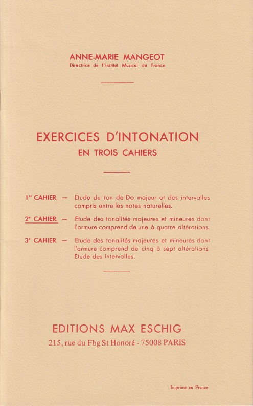 Exercices d'Intonation - Cahier 2
