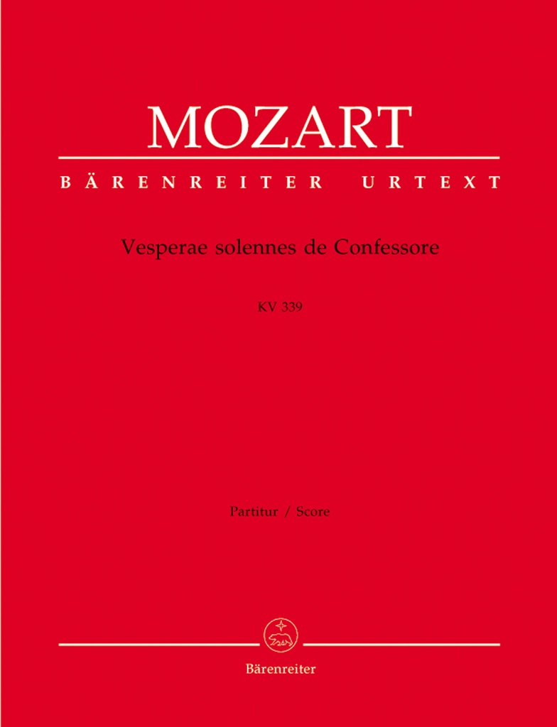 Vesperae solennes de Confessore, KV.339 (Full score)