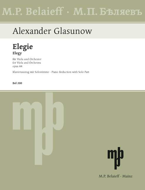 Elegy, Opus 44