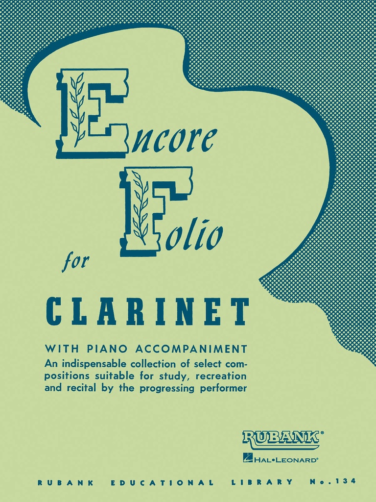 Encore folio for clarinet
