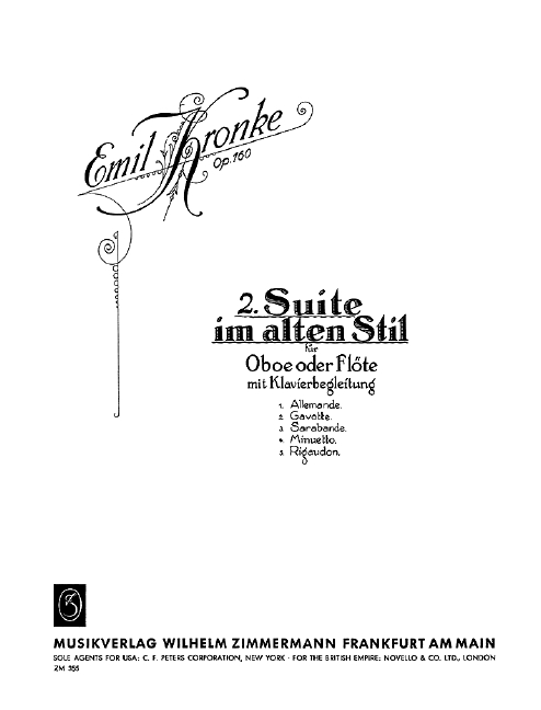 2e Suite im alten Stil, Op.160