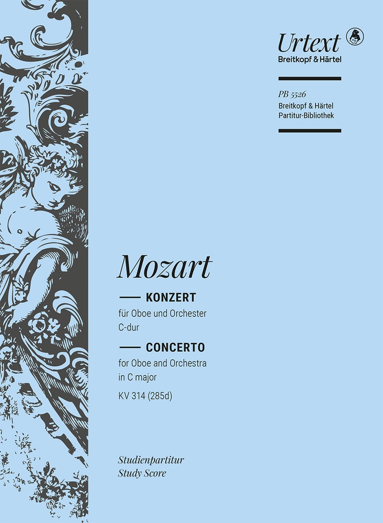 Oboe concerto C major, KV.314 (285d) (Study score)