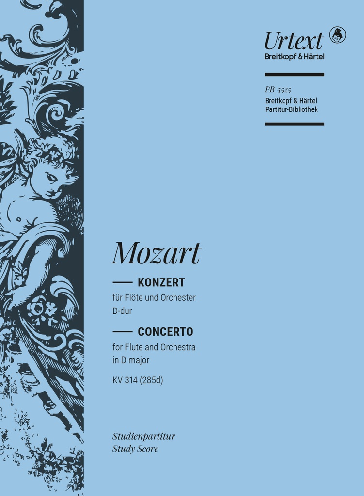 Flute Concerto [No. 2] in D major, KV.314 (285d) (Study score)