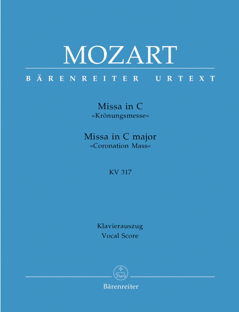 Missa C major, KV.317 Coronation Mass (Vocal score)