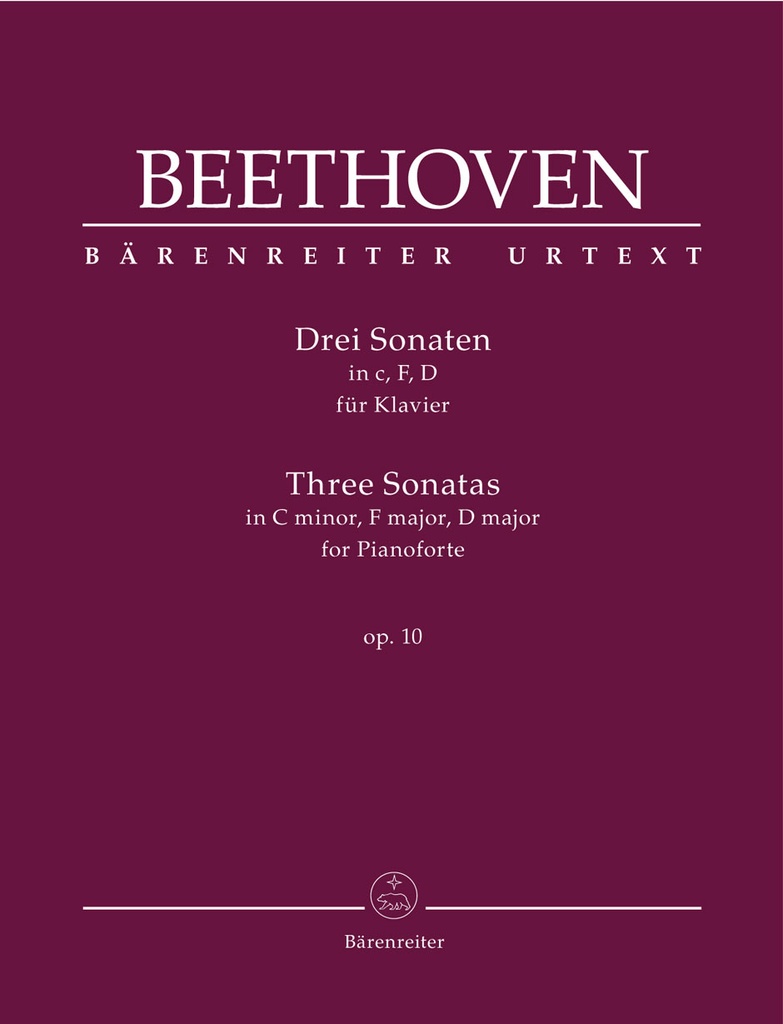 3 Sonatas for Pianoforte, Op.10 ( C minor, F major, D major)